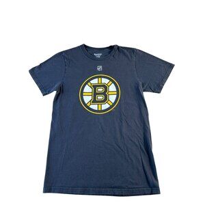 VTG Boston Bruins NHL Reebok T Shirt Size Small #63 Marchand Black Yellow Cotton